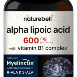 Suplemento Ácido Alfa Lipóico Naturebell 600 Mg 300 Cápsulas