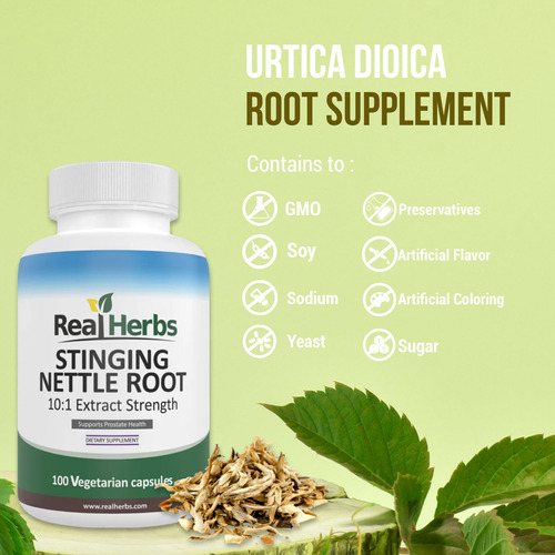 Suplemento Herbal Real: Extrato De Raiz De Urtiga, 750 Mg - Imagem 5