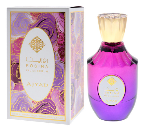 Perfume Ajyad Rosina Para Mulheres Eau De Parfum 100ml - Imagem 4