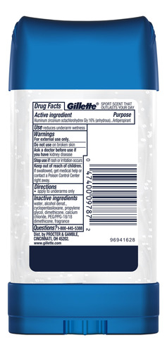 Antitranspirante/desodorante Gillette Clear Gel Power Rush 1 - Imagem 2