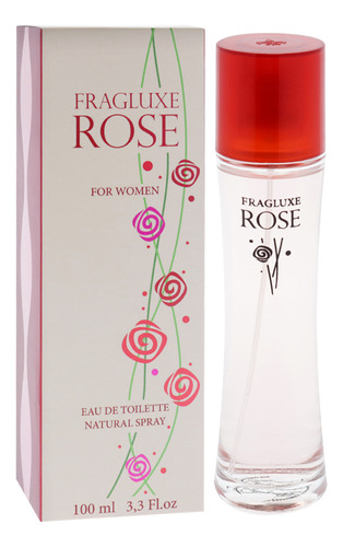 Perfume Fragluxe Rose Eau De Toilette 100ml For Women - Imagem 3
