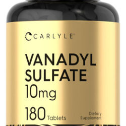 Suplemento Carlyle Vanadyl Sulfate 10mg 180 Comprimidos