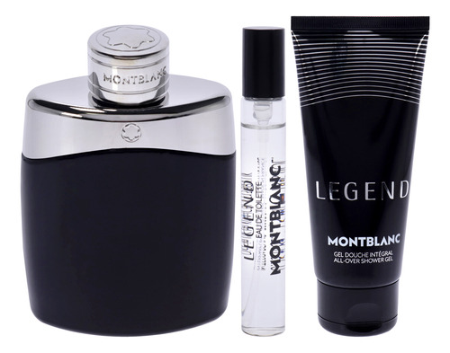Conjunto De Presentes Perfume Mont Blanc Legend Para Homens, - Imagem 2