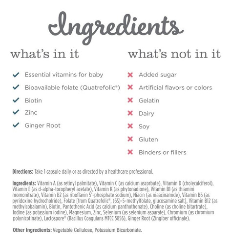 Probiótico Multivitamínico Pré-natal Mommy"s Bliss Vegan - Imagem 6