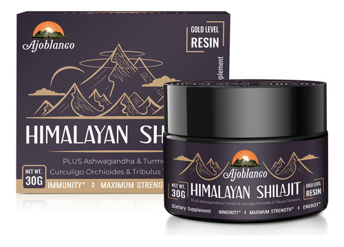 Suplemento De Resina Ajoblanco Shilajit 600 Mg, Pacote X2 Do - Imagem 7