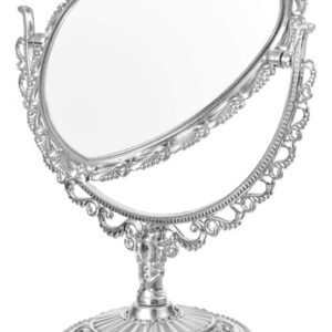 Espelho De Maquilhagem Beaupretty Heart Two Swivel Silver