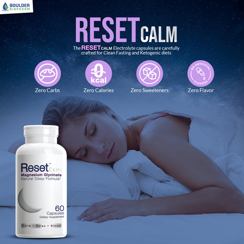 Suplemento Reset Calm Electrolyte Com Melatonina 5-htp Gaba - Imagem 8