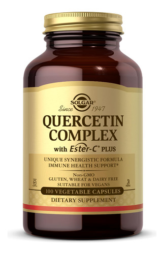 Suplemente O Complexo De Quercetina Solgar Com Ester-c Plus