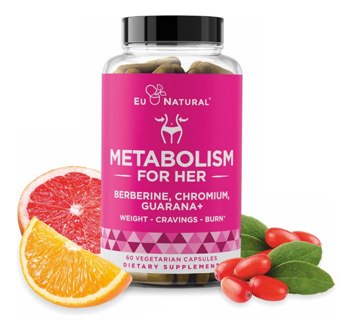 Suplemente O Metabolismo Natural Da Ue Para Ela, 60 Cápsulas