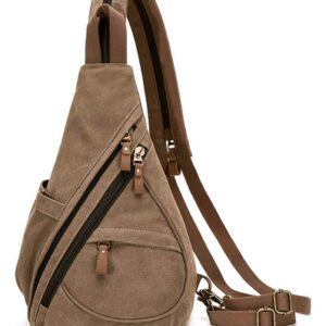 Mochila Tiracolo Pequena De Lona Sling Bag Kl928 Impermeável