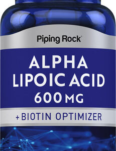 Suplemento De Ácido Alfa Lipóico Piping Rock 600 Mg Com Biot