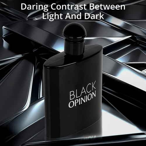 Perfume Novoglow Black Opinion Eau De Parfum 100ml Para Mulh - Imagem 4