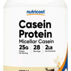 Proteína Em Pó Nutricost Caseína Micelar 907g Sabor Baunilha