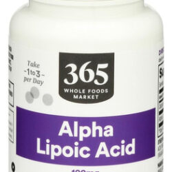 Suplemento De Ácido Alfa Lipóico Whole Foods Market 100 Mg 9