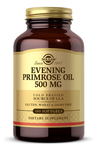 Suplemento Solgar Óleo De Prímula 500 Mg 180 Cápsulas Gelati
