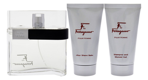 Conjunto De 3 Peças De Perfume Salvatore Ferragamo F For Men - Imagem 2