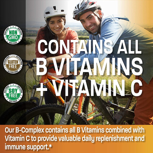 Suplemento Do Complexo De Vitamina B Bronson Com Vitamina C - Imagem 4