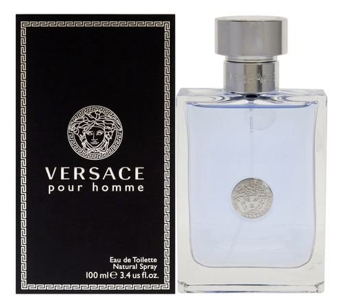 Kit De 2 Peças De Perfume Versace Pour Homme Para Homens 100 - Imagem 3