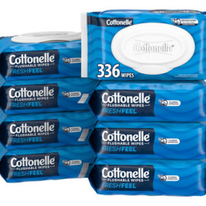 Lenços Umedecidos Laváveis Cottonelle Fresh Feel 336 Wipes