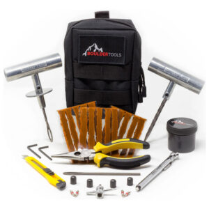 Kit De Reparo De Pneus Boulder Tools Compact Com Bolsa De Ar