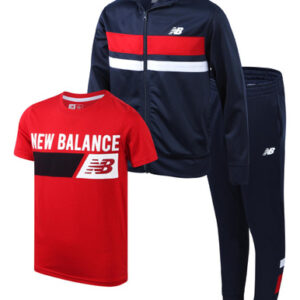 Conjunto De Moletom New Balance Boys Tricot Jogset, 3 Peças,