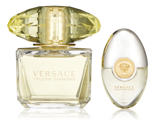 Conjunto De Presente Perfume Versace Yellow Diamond De 3 Peç