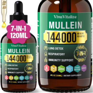 Suplemento De Ervas Vivavitalize Mullein Drops 144000mg