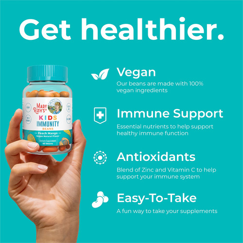 Suplemento Maryruth"s Kids Immunity Beans 60 Gomas Veganas - Imagem 4