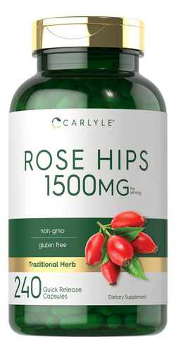 Suplemento Carlyle Rose Hips 1500 Mg 240 Cápsulas
