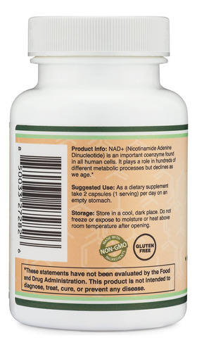 Suplemento Double Wood Nad 500mg 95% Puro Nad+ 30 Dias - Imagem 3