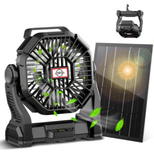 Ventilador De Acampamento Conbola Alimentado Por Energia Sol