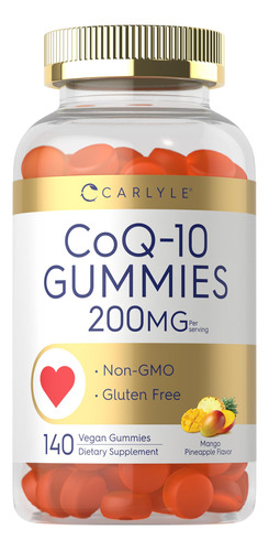 Suplemento Carlyle Coq10 Gummies 200 Mg 140 Unidades Veganas