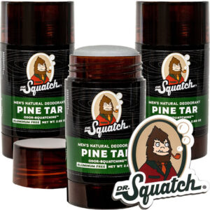 Desodorante Dr. Squatch Natural Pine Tar Para Homens, 80 Ml,