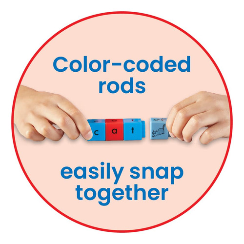 Reading Rods Hand2mind Alphabet & Phonemic Awareness Kids - Imagem 4