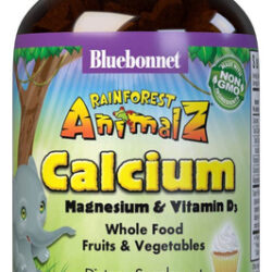 Suplemento Bluebonnet Rainforest Animalz Calcium 90 Chews