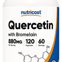 Suplemento De Quercetina Nutricost Com Bromelaína 880mg/165m