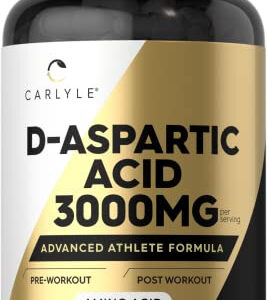 Suplemento: Cápsulas De Ácido D-aspártico Carlyle, 3000 Mg,