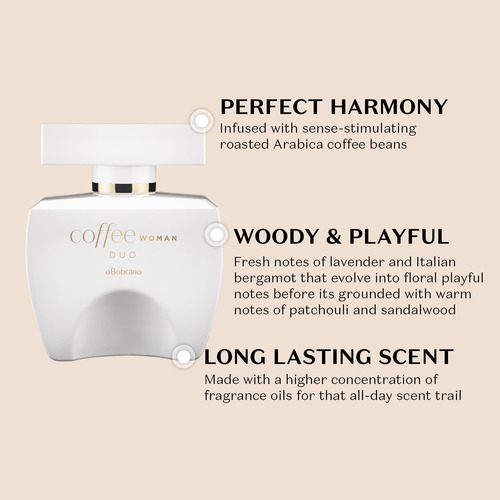 Perfume O Boticario Coffee Duo Woman Eau De Toilette 100ml - Imagem 3