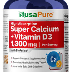 Suplemento Nusapure Super Calcium 1300mg Com Vitamina D3 240