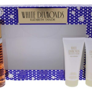 Conjunto De Diamantes Brancos Com Perfume Elizabeth Taylor,