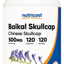 Suplemento Nutricost Baikal Skullcap 500 Mg 120 Cápsulas