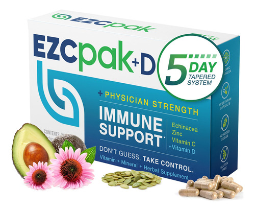 Suplemento Ezc Pak+d, Reforço Do Sistema Imunológico De 5 Di