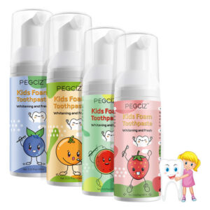 Creme Dental De Espuma Mcukv Kids Com Sabor De Frutas 60 Ml