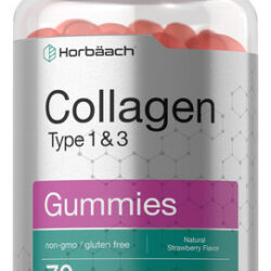 Suplemento Horbaach Collagen Gummies 70 Com Sabor De Morango
