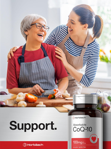 Suplemento Horbäach Coq10 100mg Softgels 120 Unidades - Imagem 7