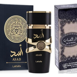 Conjunto De Perfume Asad Eau De Parfum 100ml + Óleo Dar Al Shabaab 10