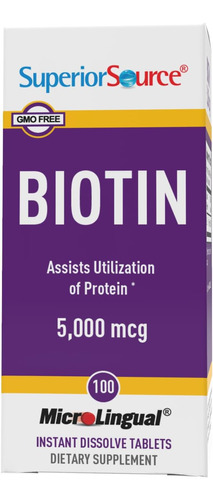 Suplemento Comprimidos Sublinguais De Biotina De 5000mcg De - Imagem 5
