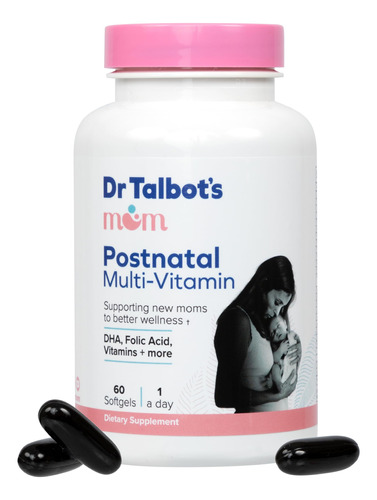 Multivitamínico Pós-parto Dr. Talbot's Mom Com 60 Cápsulas G