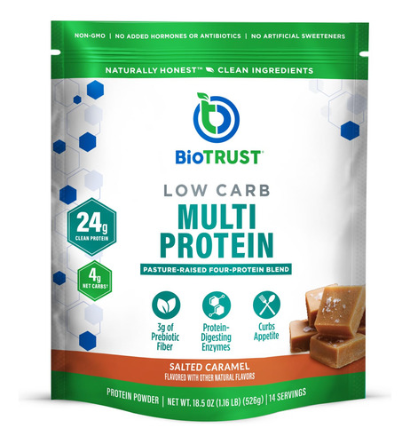 Proteína Em Pó Biotrust, Caramelo Salgado Com Baixo Teor De