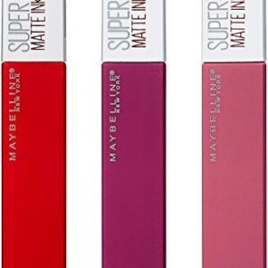 Batom Líquido Maybelline Superstay Matte Ink 3 Peças